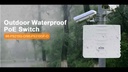 Wi-Tek WI-PS210G-O Switch PoE extérieur Etanche IP67 - (6FE+2GE) POE+ +2GE+1SFP (120W) - LR POE Mode CCTV jusqu'à 250 m