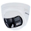 HIKVISION DS-2CD1383G2P-LIUF/SL (2 mm) 8 megapixel IP-torencamera - Dubbele 2 mm panoramische lens 30 m hybride verlichting | Afschrikkende sirene en flitslicht Bewegingsdetectie 2.0 MicroSD Ingebouwde microfoon en luidspreker: PoE: IP67