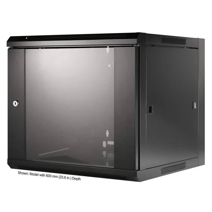 Intellinet 711777 Wandkast 19&quot;-9U 450 mm (lxhxd) 570 x 500 x 450 mm 9 UH Zwart (RAL 9005)
