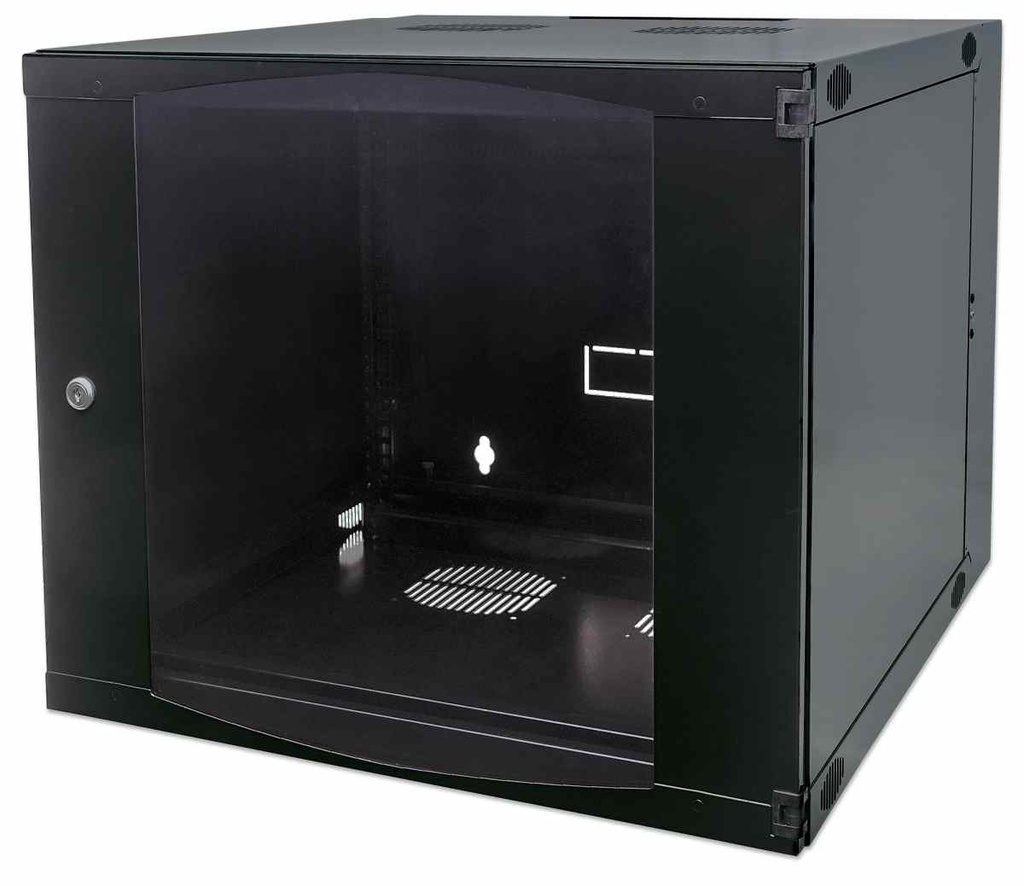  Armoire murale 19&quot;, 15U, à monter soi-même, 725 (h) x 540 (l) x 600 (p) mm, double section noire