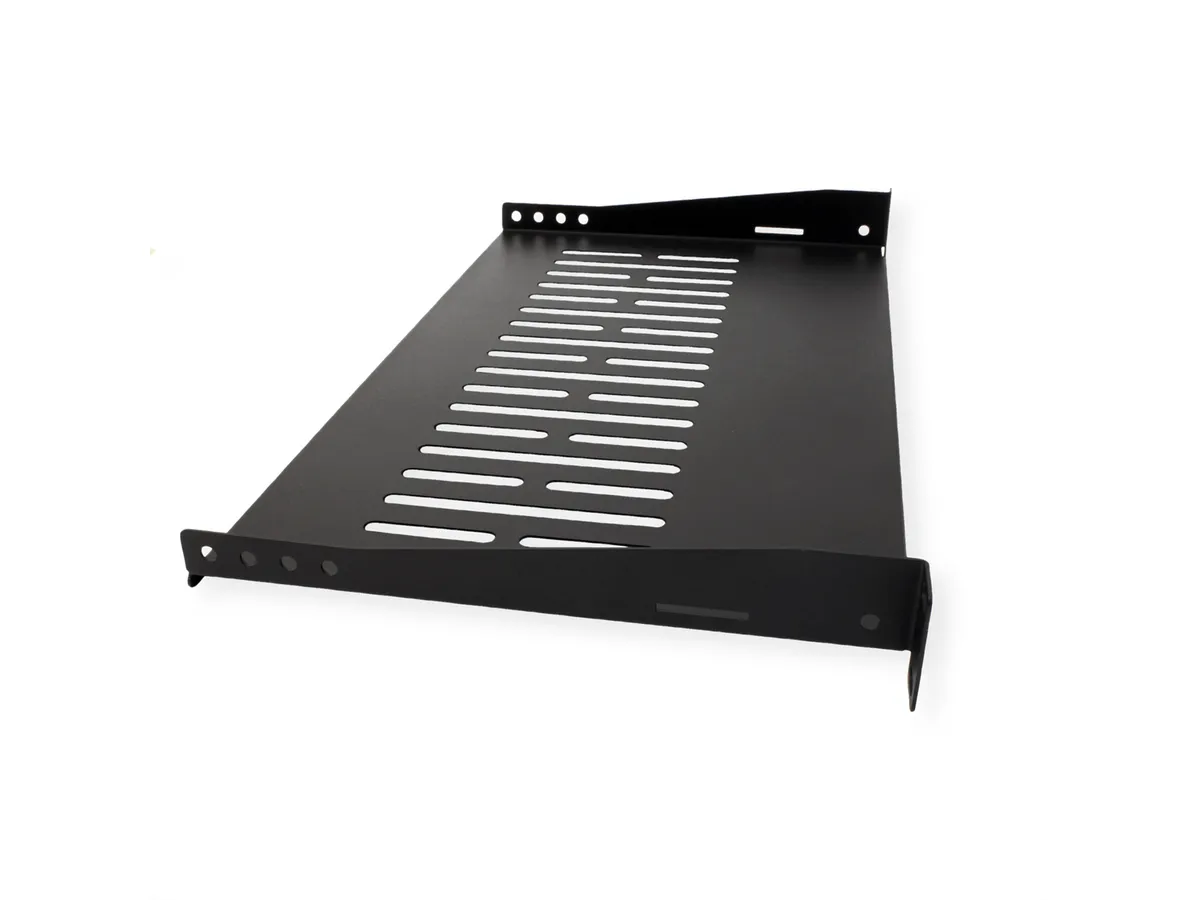 [26.99.0401] Roline 19"-Fixed Shelf, 250mm, max. 10 kg, 1U, black