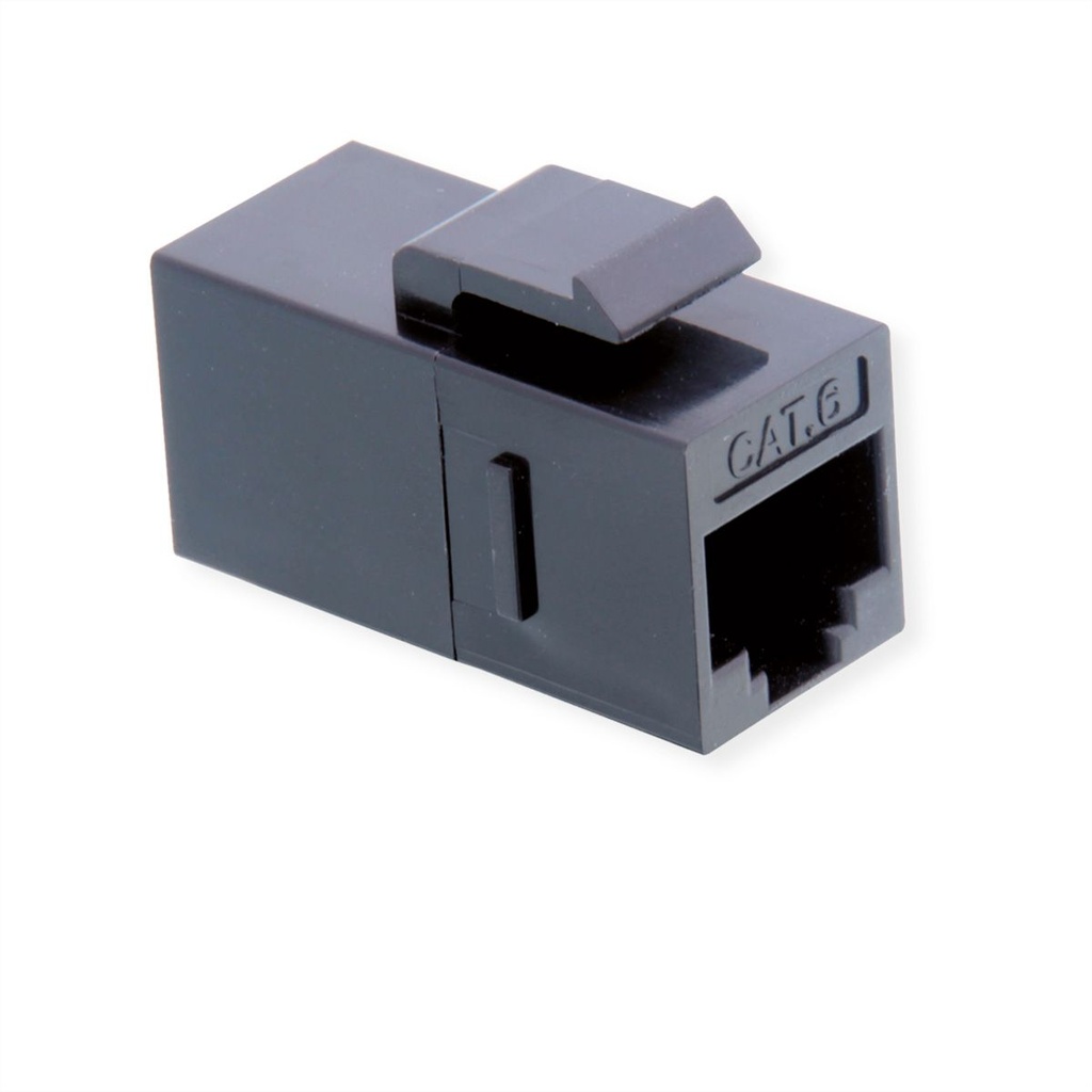 Coupleur modulaire Keystone RJ-45 ROLINE, Cat.6 (Classe E), UTP, noir