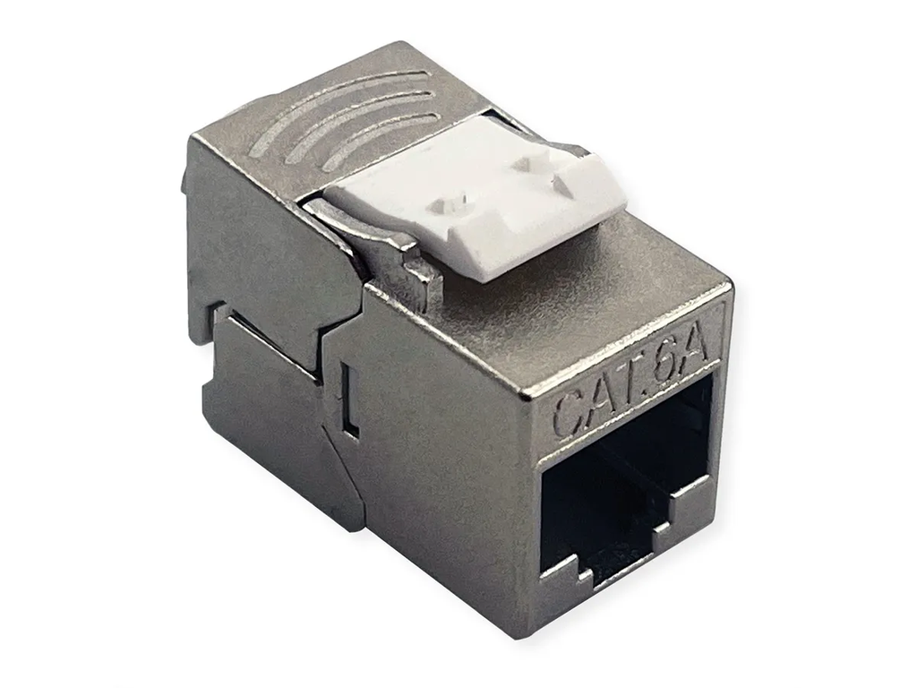26.11.0391 ROLINE Keystone Jack, Cat.6A (Classe EA), RJ-45, STP, sans outil, SLIM et SHORT, argent