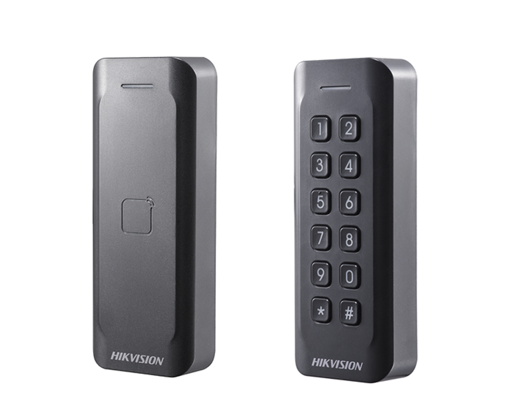 Lecteur de cartes EM/AM HIKVISION DS-K1107K + clavier 12 touches - RS-485 et Wiegand