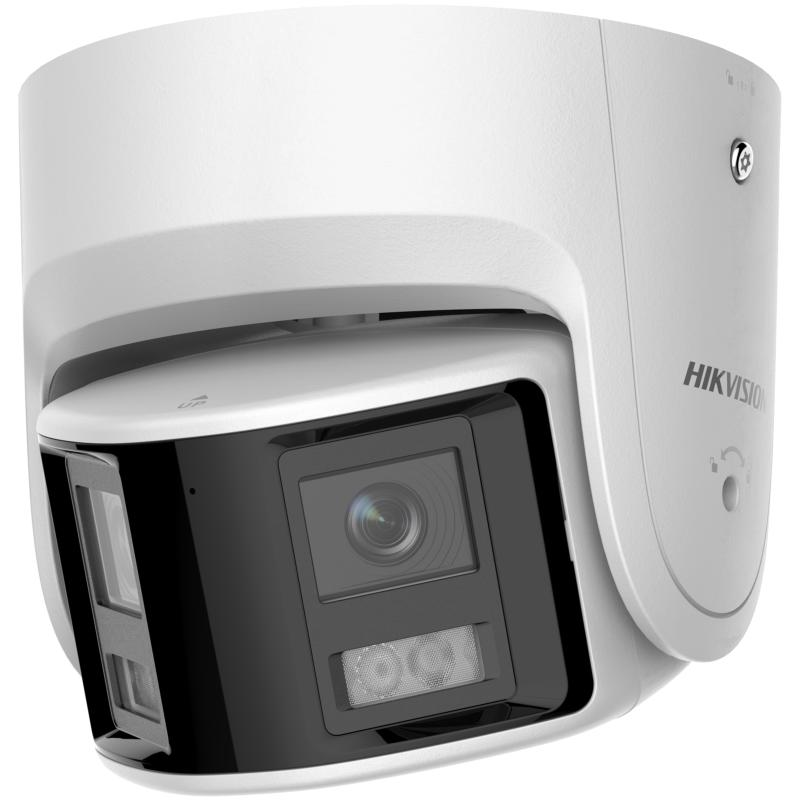 Caméra réseau panoramique Hikvision DS-2CD2367G2P-LSU/SL 6 MP avec éclairage hybride intelligent ColorVu, double objectif 2,8 mm