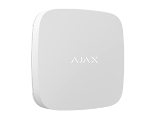 Ajax LeaksProtect, wireless flood detector, white. Two AAA batteries. Dimensions: 56x56x14mm