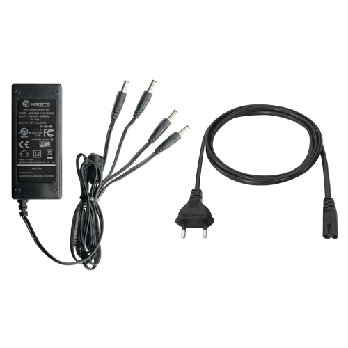 [CP1205-6A/4X] Alimentation CCTV CP1205-6A/4X 60 W 12 V 6 A IP44 jusqu'à 4 caméras CCTV + répartiteur 4X