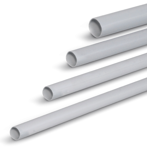 [TTH16] Ø 16 - 3m Bare PVC RIGID CONDUIT  LIGHT GREY