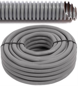 [DLX-86916] Ø 16 PP CORUGATED CONDUIT  SELF EXTINGUISHING HALOGEN FREE With  WIRE Reel  100m