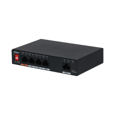[PFS3005-4ET-60] DAHUA PFS3005-4ET-60 5-poorts onbeheerde desktopswitch met 4-poorts PoE 60W