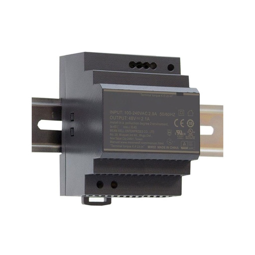 [DC48V-90-DIN] SAM-6762 48VDC/1.9A 90W voeding voor DIN-rail