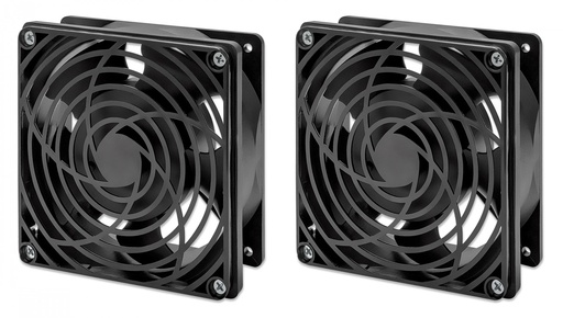 [716154] Ventilatie-unit met 2 ventilatoren voor 19&quot; wandkasten