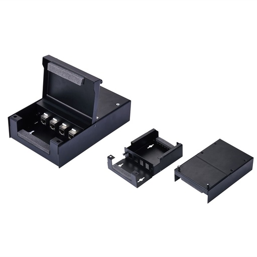 [26.99.0330] VALUE Consolidatiebox, 4 sluitstenen, zwart
