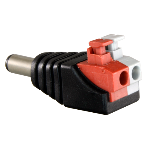 [CON-DCM]  Adaptateur jack d'alimentation CC mâle rapide 12 V CC