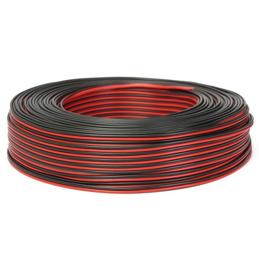 [CAB-SPK2X75-100] Luidspreker-/audiokabel, rood/zwart 2x 0,75 mm²