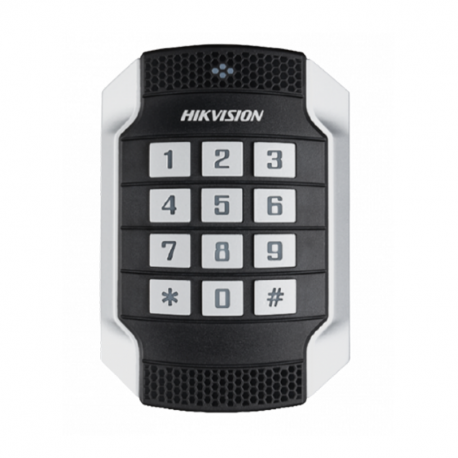 [DS-K1104MK] Lecteur de cartes MIFARE HIKVISION DS-K1104MK + clavier RS-485 12 touches et Wiegand - IK10 / IP67