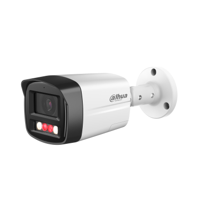 [IPC-HFW2549TL-S-PV(2.8)] DAHUA IPC-HFW2549TL-S-PV-0280B 5MP WizSense Bullet Network Camera with 2.8mm Fixed Focus, Dual Smart Illumination - Built-in Audio &amp; Microphone - Siren &amp; Strobe Alarm