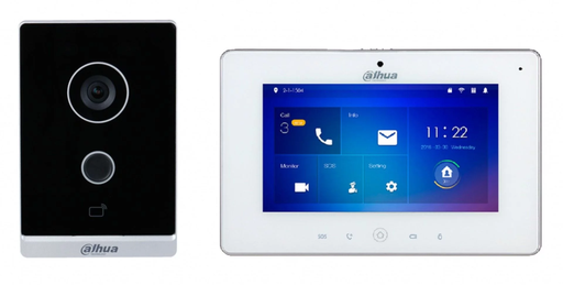 [KTW01-S2] Dahua KTW01-S2 Kit interphone vidéo Sans Fil - Wi-Fi  - PSU12VDC