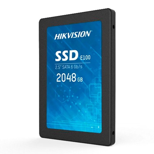 [HS-SSD-E100-2048G] Hikvision HS-SSD-E100-2048G harde schijf 2 TB, SATA IIII-interface - Schrijfsnelheid tot 430 MB/s - Lange levensduur - Ideaal voor videobewaking