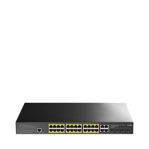 [GS2028PS4-300W]  Cudy GS2028PS4-300W Gigabit Managed PoE+ 24-poorts switch met 4 Gigabit combopoorten 300W