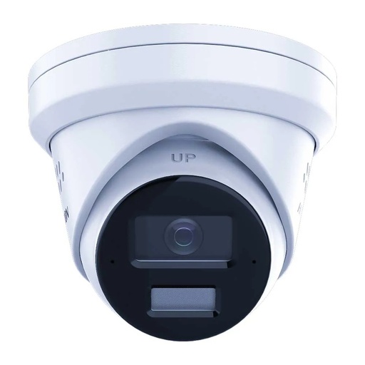 [DS-2CD2383G2-LI2U/SL(Wh)] Hikvision DS-2CD2383G2-LI2U/SL(Wh) 2.8mm Caméra IP tourelle 8 MP Blanche - Lumière stroboscopique et avertissement sonore Acusense et lumière hybride intelligente