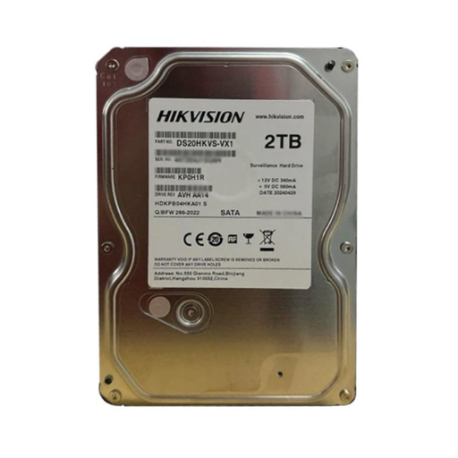 [DS20HKVS-VX1] Hikvision DS20HKVS-VX1 2TB 5400RPM 64M SATA3.0 Surveillance Harde Schijf