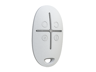 [AJAX037] Ajax SpaceControl, A key fob for controlling security modes, white. Battery: CR2032 battery. Dimensions 65x37x10mm
