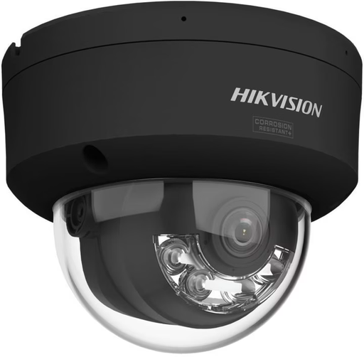 [DS-2CD2187G3-LIS2UY(2.8mm)-Bk] Hikvision DS-2CD2187G3-LIS2UY(2.8mm) 8MP Smart Hybrid Light avec ColorVu WDR Mini Dome caméra Noir reseau avec objectif fixe,IR et lumiere visible , IP67, IK10, 2,8 mm, audio E/S, alarm E/S,double microphone integré, NEMA 4X, AI-ISP