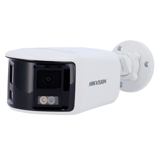 [DS-2CD1T83G2P-LIUF/SL] HIKVISION DS-2CD1T83G2P-LIUF/SL (2mm) 8 Megapixel IP Bullet Camera - Dual 2mm Panoramic Lens 30m Hybrid Lighting | Deterrent Siren &amp; Flashing Light Motion Detection 2.0 MicroSD Built-in Microphone &amp; Speaker: PoE: IP67