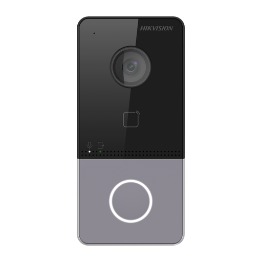 [DS-KV6113-WPE1(C)] Hikvision DS-KV6113-WPE1(C) Villa door station Plastic 1 x Button  PoE/ 12 VDC, Mifare card WIFI - 1 relay  - call Hikconnect directly 